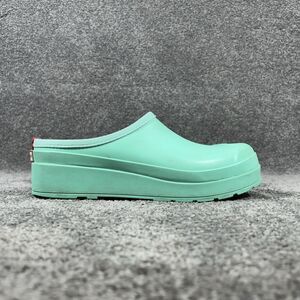 Hunter Original Play Clogs Women’s Size 10 Teal Mint Garden Outdoor Shoes Used